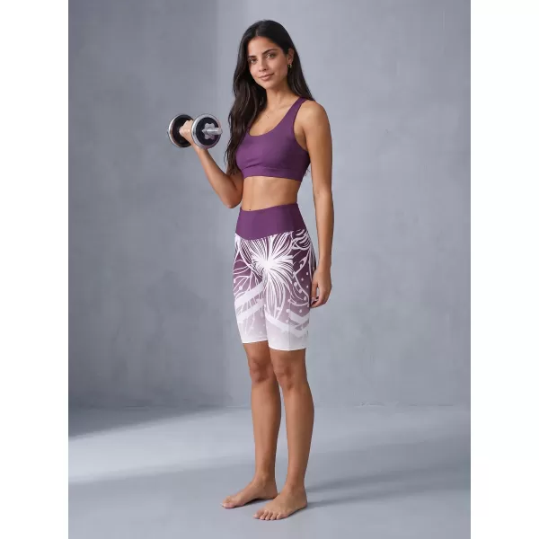  Hochwertige Damen-Funktionsleggings oberhalb des Knies ALTISPORT VOJ/ALW045LEG02 LILA/WEIß 