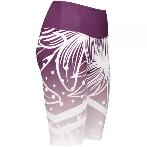  Hochwertige Damen-Funktionsleggings oberhalb des Knies ALTISPORT VOJ/ALW045LEG02 LILA/WEIß 