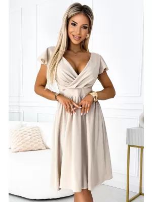 Kleid NUMOCO MATILDE 425-7 BEIGE