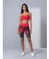 Hochwertige Damen-Funktionsleggings oberhalb des Knies ALTISPORT VOJ/ALW045LEG02 ROT UND SCHWARZ