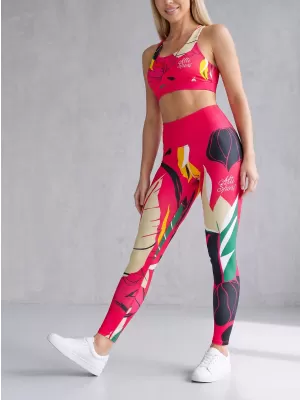 Lange Premium-Funktionsleggings für Damen ALTISPORT VOJ/ALW042LEG01 ROSA