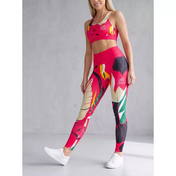  Lange Premium-Funktionsleggings für Damen ALTISPORT VOJ/ALW042LEG01 ROSA 
