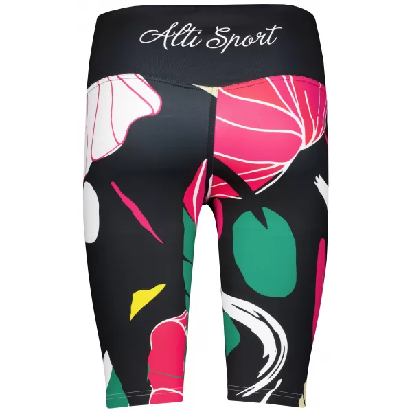  Hochwertige Damen-Funktionsleggings oberhalb des Knies ALTISPORT VOJ/ALW042LEG02 SCHWARZ 