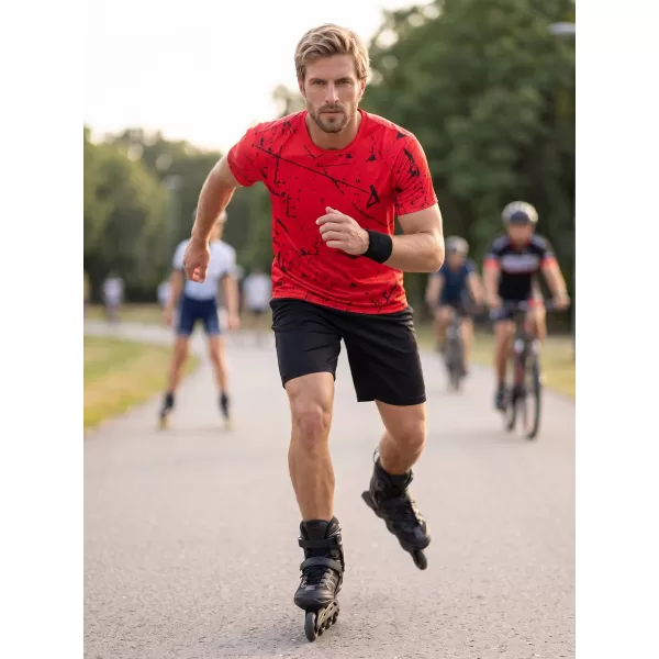  Funktionelles Premium-T-Shirt für Herren ALTISPORT VOJ/ALM034TR01 ROT 