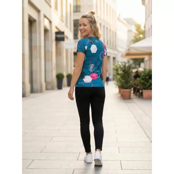  Hochwertiges Funktions-T-Shirt für Damen ALTISPORT VOJ/ALW037TR01 KEROSIN/ROSA 