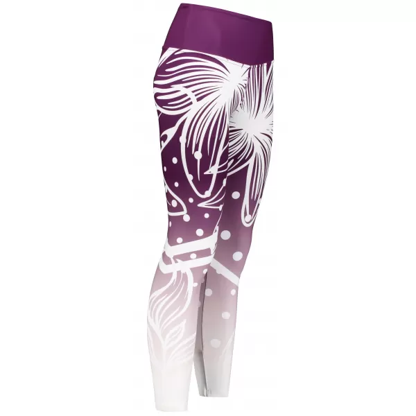 Lange Premium-Funktionsleggings für Damen ALTISPORT VOJ/ALW045LEG01 LILA/WEIß 