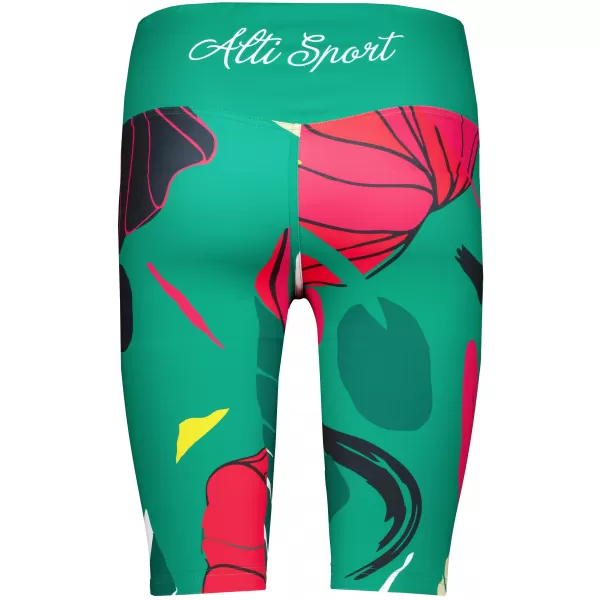  Hochwertige Damen-Funktionsleggings oberhalb des Knies ALTISPORT VOJ/ALW042LEG02 GRÜN 