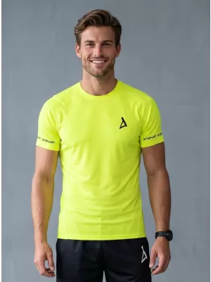 Hochwertiges Funktions-Kompressions-T-Shirt mit kurzen Ärmeln für Herren ALTISPORT VOJ/ALM000TR04 NEON GELB