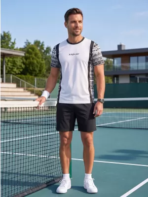 Funktionelles Premium-T-Shirt für Herren ALTISPORT VOJ/ALM043TR01 WEIß