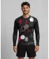 Hochwertiges funktionelles Kompressions-T-Shirt für Herren ALTISPORT VOJ/ALM037TR03 SCHWARZ UND ROT
