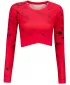 Hochwertiges Funktions-Crop-Top mit langen Ärmeln für Damen ALTISPORT VOJ/ALW034TR04 ROT