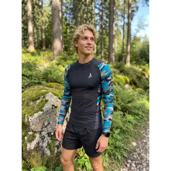 Funktionelle Kompression von Männern t -Shirt Premium ALTISPORT VOJ/ALM038TR03 KEROSIN/SCHWARZ 