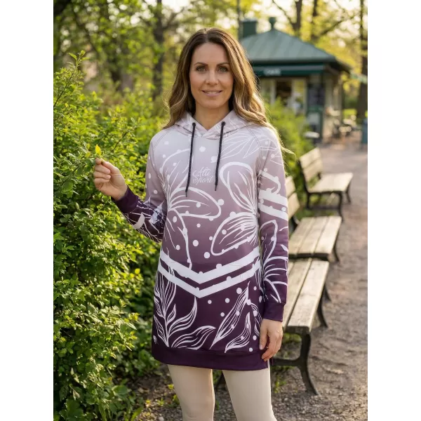  Hochwertiges Funktions-Sweatshirt für Damen ALTISPORT VOJ/ALW045MI03 LILA/WEIß 