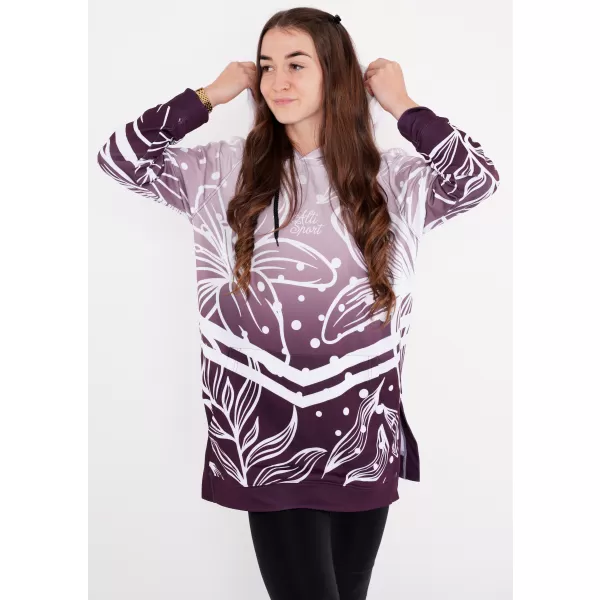  Hochwertiges Funktions-Sweatshirt für Damen ALTISPORT VOJ/ALW045MI03 LILA/WEIß 
