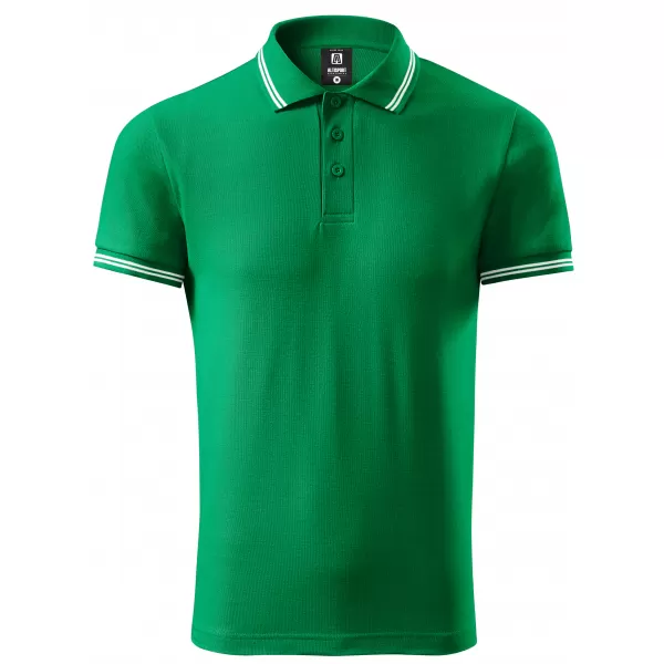  Herren-T-Shirt mit Kragen ALTISPORT NoPrint NP/ALM912 MITTELGRÜN 