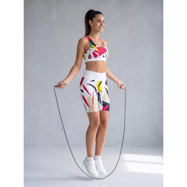  Hochwertige Damen-Funktionsleggings oberhalb des Knies ALTISPORT VOJ/ALW042LEG02 WEIß 