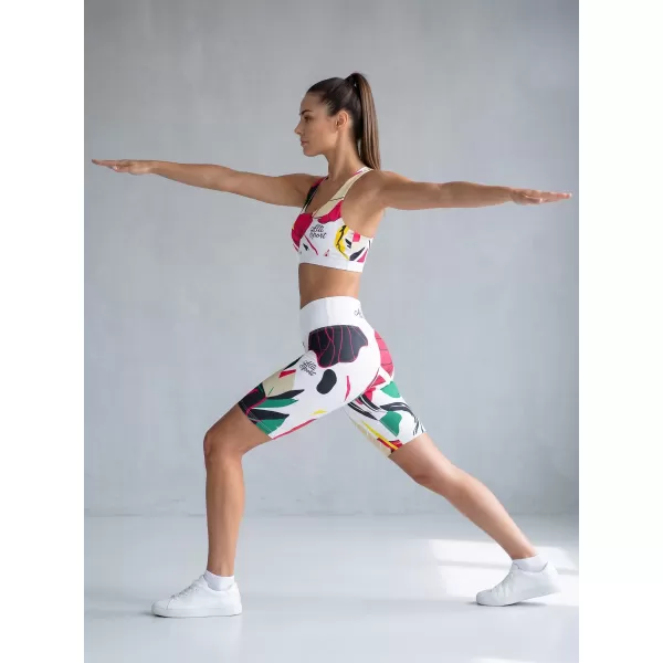  Hochwertige Damen-Funktionsleggings oberhalb des Knies ALTISPORT VOJ/ALW042LEG02 WEIß 