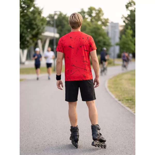  Funktionelles Premium-T-Shirt für Herren ALTISPORT VOJ/ALM034TR01 ROT 