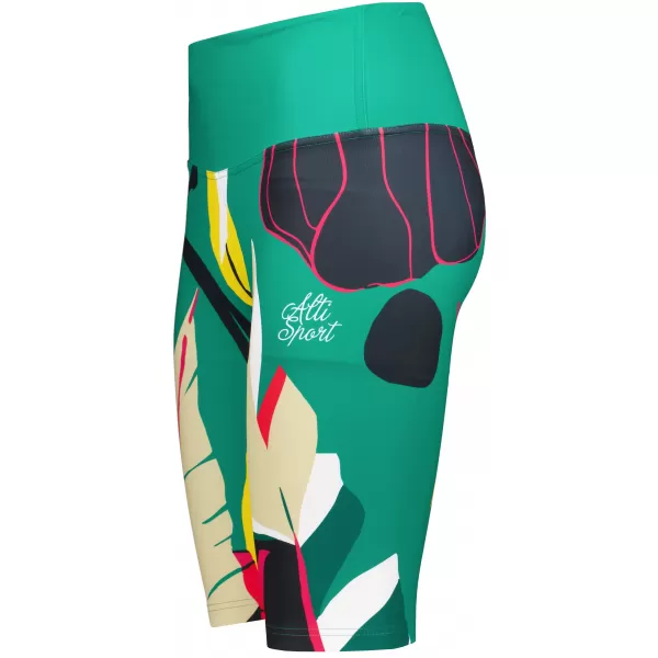  Hochwertige Damen-Funktionsleggings oberhalb des Knies ALTISPORT VOJ/ALW042LEG02 GRÜN 