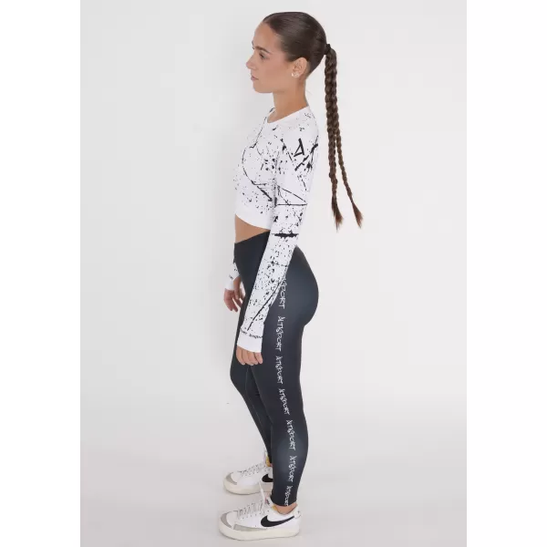  Hochwertiges Funktions-Crop-Top mit langen Ärmeln für Damen ALTISPORT VOJ/ALW034TR04 WEIß 
