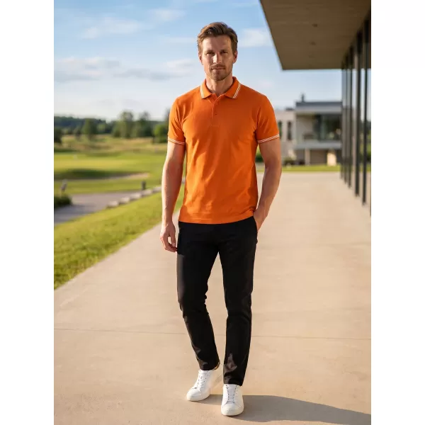 Herren-T-Shirt mit Kragen ALTISPORT NoPrint NP/ALM912 ORANGE 