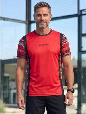 Funktionelles Premium-T-Shirt für Herren ALTISPORT VOJ/ALM043TR01 ROT
