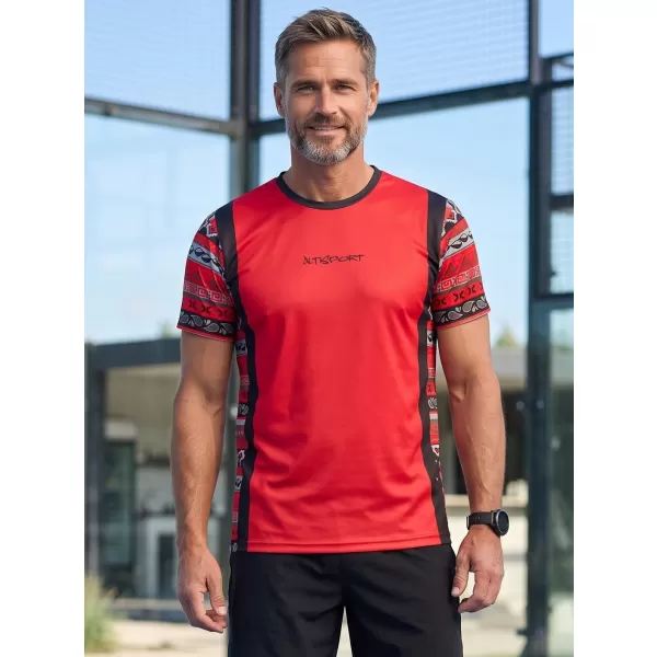  Funktionelles Premium-T-Shirt für Herren ALTISPORT VOJ/ALM043TR01 ROT 