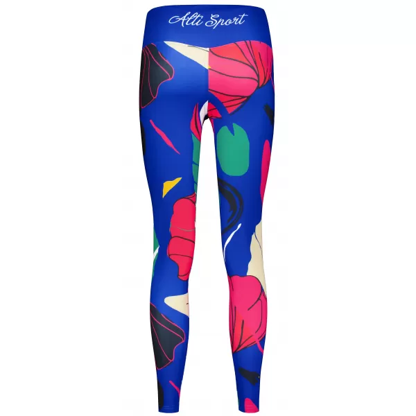  Lange Premium-Funktionsleggings für Damen ALTISPORT VOJ/ALW042LEG01 BLAU 