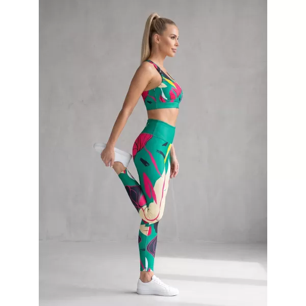  Lange Premium-Funktionsleggings für Damen ALTISPORT VOJ/ALW042LEG01 GRÜN 