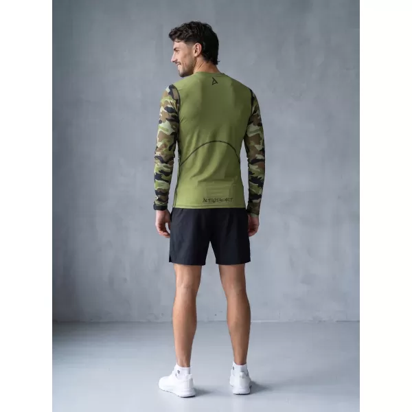  Funktionelle Kompression von Männern t -Shirt Premium ALTISPORT VOJ/ALM038TR03 GRÜN/KHAKI 