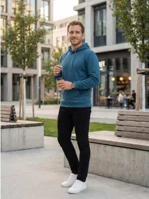 Herren-Sweatshirt ALTISPORT NoPrint NP/ALM679NJ BENZIN