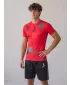 Hochwertiges Funktions-Kompressions-T-Shirt mit kurzen Ärmeln für Herren ALTISPORT VOJ/ALM037TR04 ROT