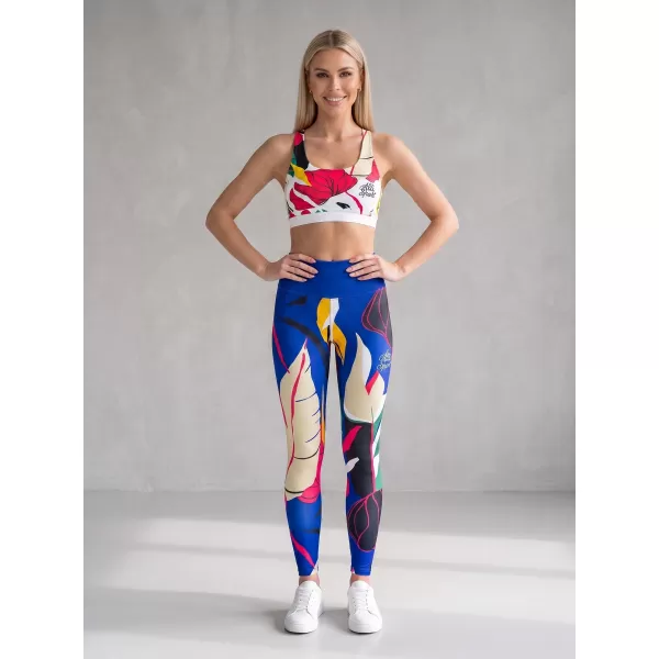  Lange Premium-Funktionsleggings für Damen ALTISPORT VOJ/ALW042LEG01 BLAU 