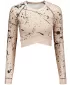 Hochwertiges Funktions-Crop-Top mit langen Ärmeln für Damen ALTISPORT VOJ/ALW034TR04 BRAUN
