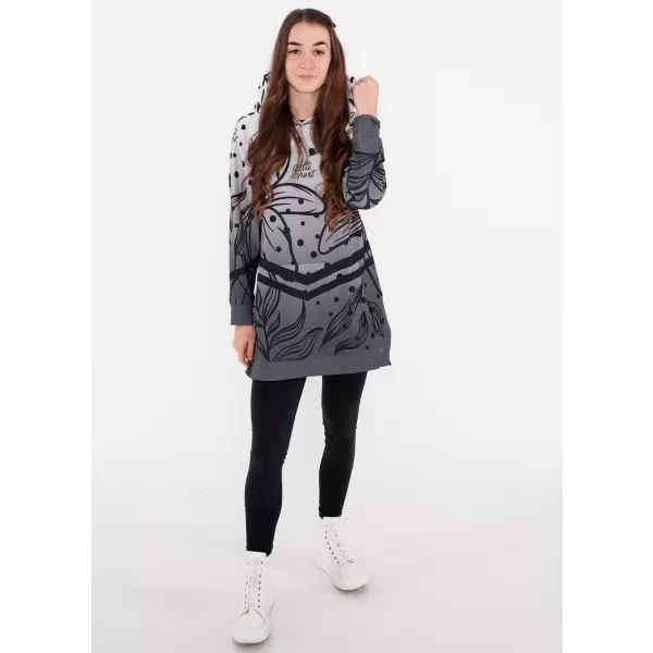  Hochwertiges Funktions-Sweatshirt für Damen ALTISPORT VOJ/ALW045MI03 SCHWARZ UND WEIß 
