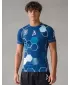 Hochwertiges Funktions-Kompressions-T-Shirt mit kurzen Ärmeln für Herren ALTISPORT VOJ/ALM037TR04 NAVY BLAU
