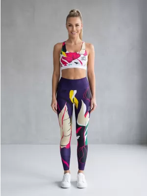 Lange Premium-Funktionsleggings für Damen ALTISPORT VOJ/ALW042LEG01 DUNKELBLAU