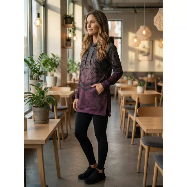  Hochwertiges Funktions-Sweatshirt für Damen ALTISPORT VOJ/ALW045MI03 LILA/SCHWARZ 