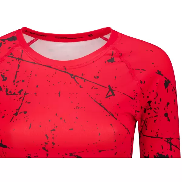  Hochwertiges Funktions-Crop-Top mit langen Ärmeln für Damen ALTISPORT VOJ/ALW034TR04 ROT 