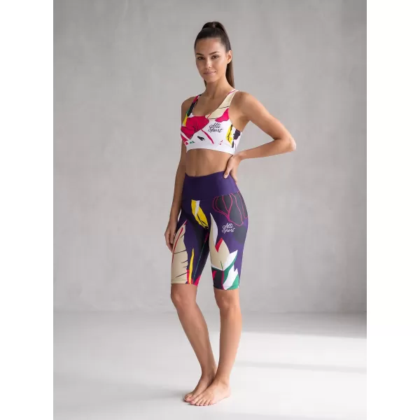  Hochwertige Damen-Funktionsleggings oberhalb des Knies ALTISPORT VOJ/ALW042LEG02 DUNKELBLAU 