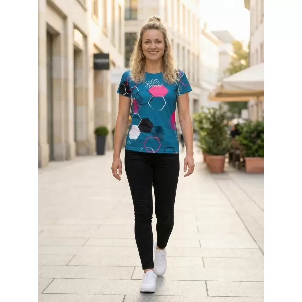  Hochwertiges Funktions-T-Shirt für Damen ALTISPORT VOJ/ALW037TR01 KEROSIN/ROSA 