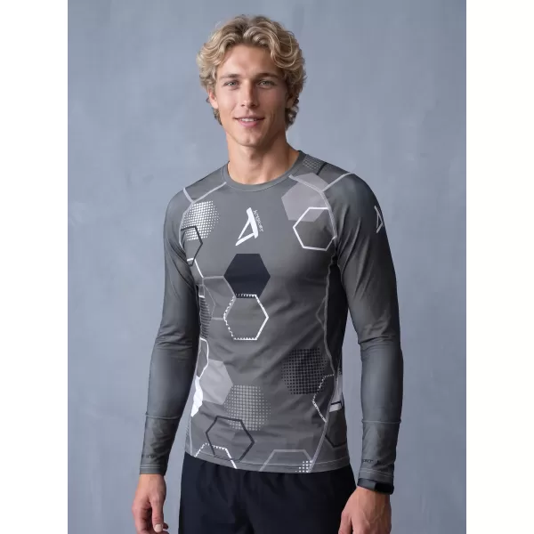  Hochwertiges funktionelles Kompressions-T-Shirt für Herren ALTISPORT VOJ/ALM037TR03 GRAU 