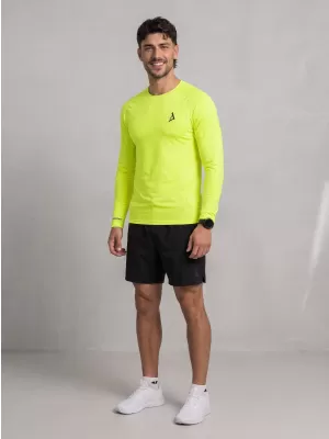 Hochwertiges funktionelles Kompressions-T-Shirt für Herren ALTISPORT VOJ/ALM000TR03 NEON GELB