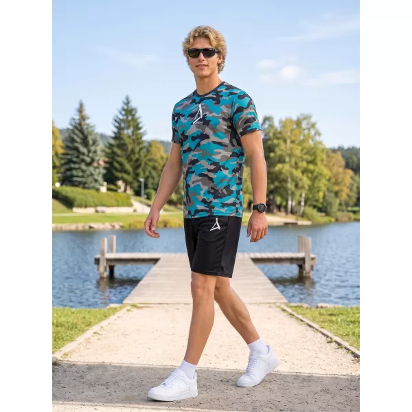 Funktionelles Premium-T-Shirt für Herren ALTISPORT VOJ/ALM038TR01 KEROSIN/SCHWARZ 