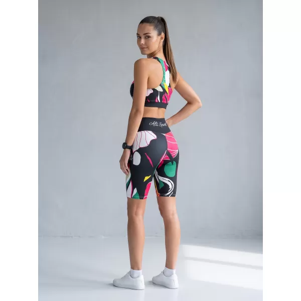  Hochwertige Damen-Funktionsleggings oberhalb des Knies ALTISPORT VOJ/ALW042LEG02 SCHWARZ 