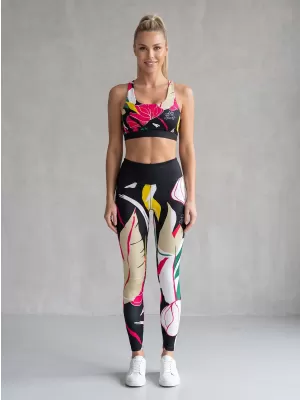 Premium-Sport-BH für Damen ALTISPORT VOJ/ALW042POD01 SCHWARZ