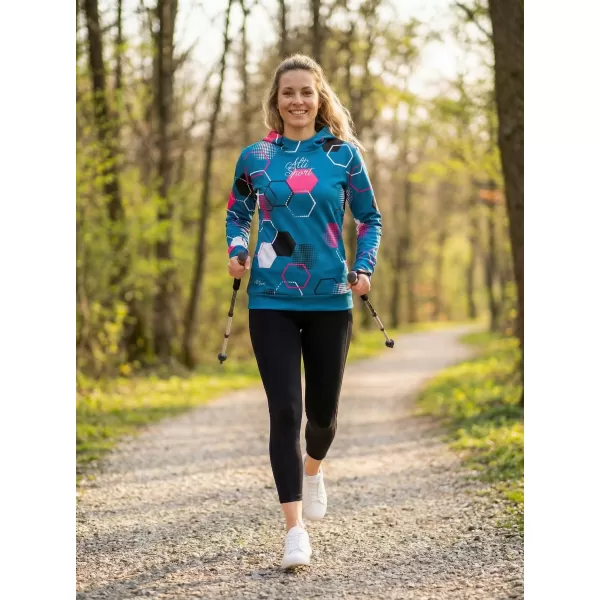  Hochwertiges Funktions-Sweatshirt für Damen ALTISPORT VOJ/ALW037MI01 KEROSIN/ROSA 