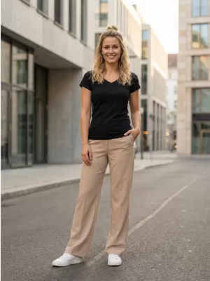 Damen-T-Shirt ALTISPORT NoPrint NP/ALW261 EBENHOLZGRAU