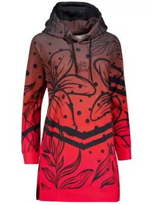 Hochwertiges Funktions-Sweatshirt für Damen ALTISPORT VOJ/ALW045MI03 ROT UND SCHWARZ