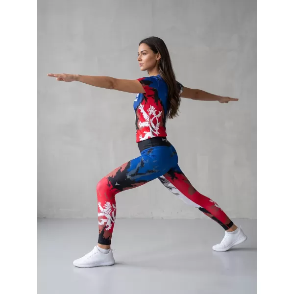  Lange Premium-Funktionsleggings für Damen ALTISPORT VOJ/ALW036LEG01 STREIFEN 